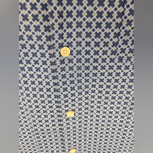 Ben Sherman Mens Wellsburg Shirt Sz S Diamond Print Short Sleeve Summer Days - Picture 7 of 12